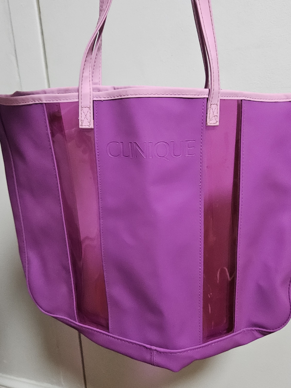 Clinique Pink Tote Bag